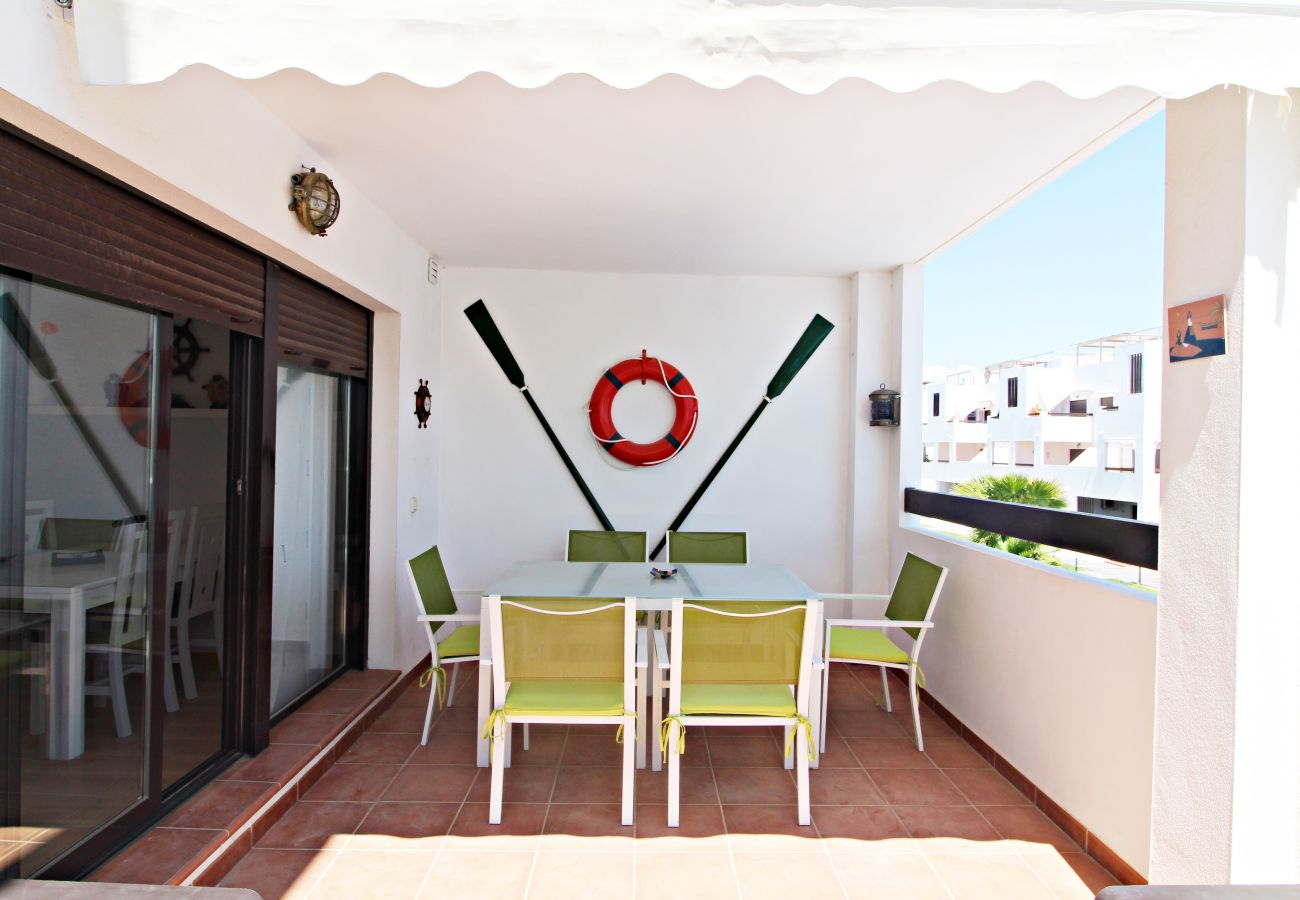 Ferienwohnung in Vera playa - Alborada 1º247 - Meerblick, 150M Strand, WiFi