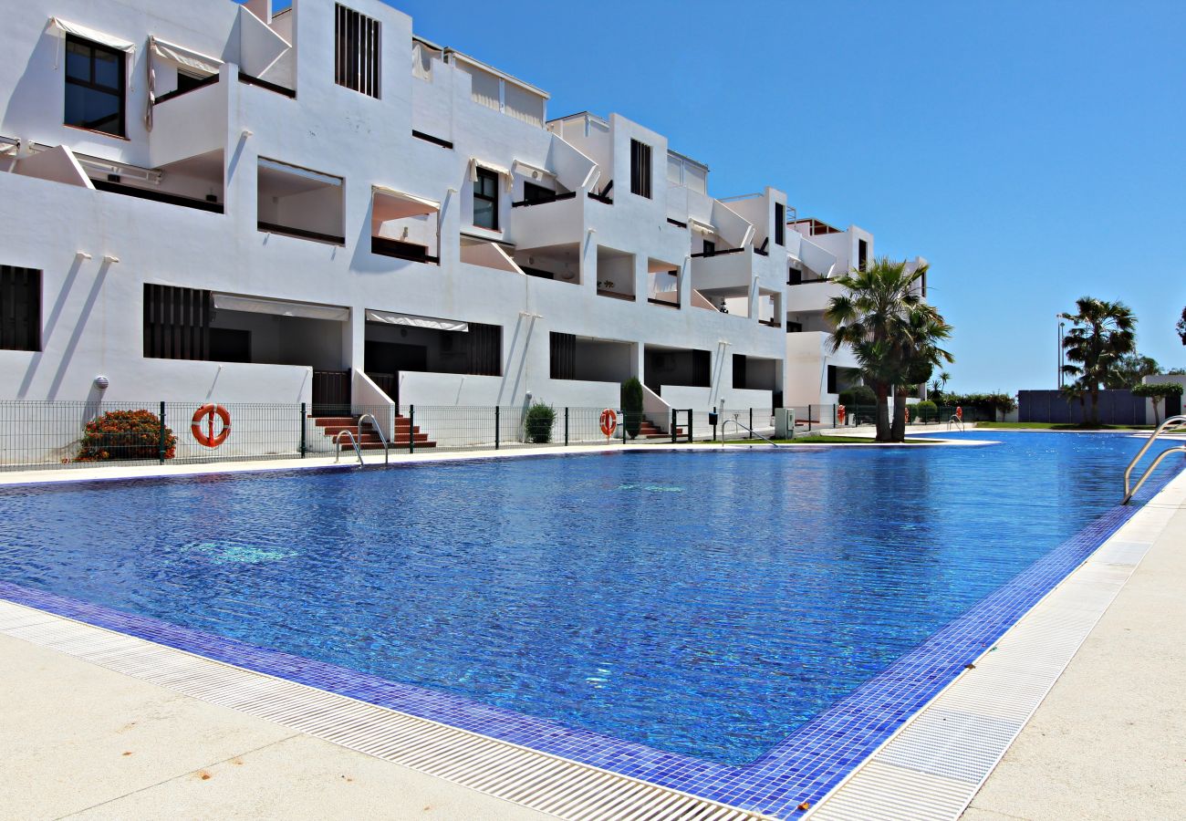 Ferienwohnung in Vera playa - Alborada - Penthouse - 150M Strand, WiFi, Meerblick