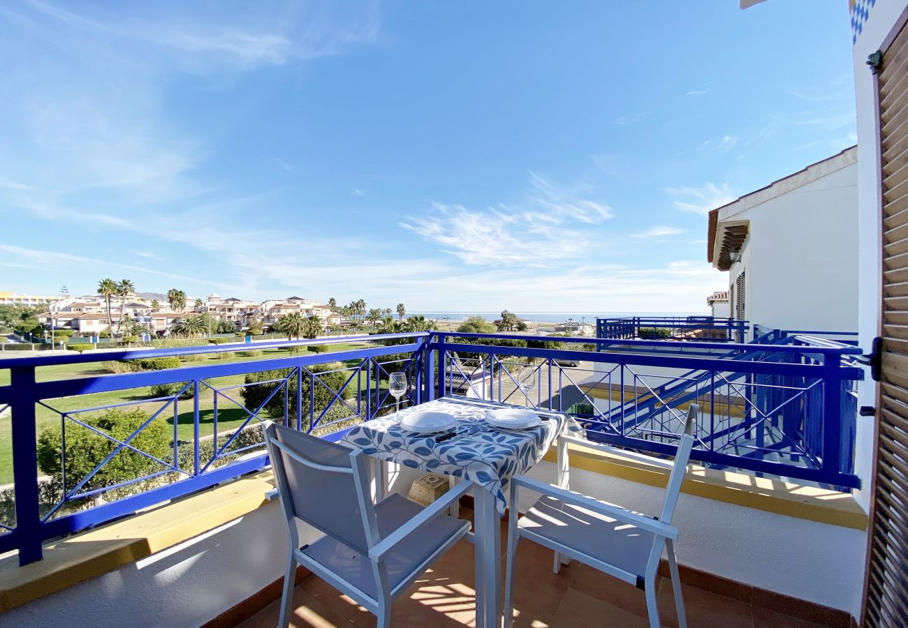 Ferienwohnung in Vera playa - Veramar 5 - Meerblick, 200M Strand, WLAN