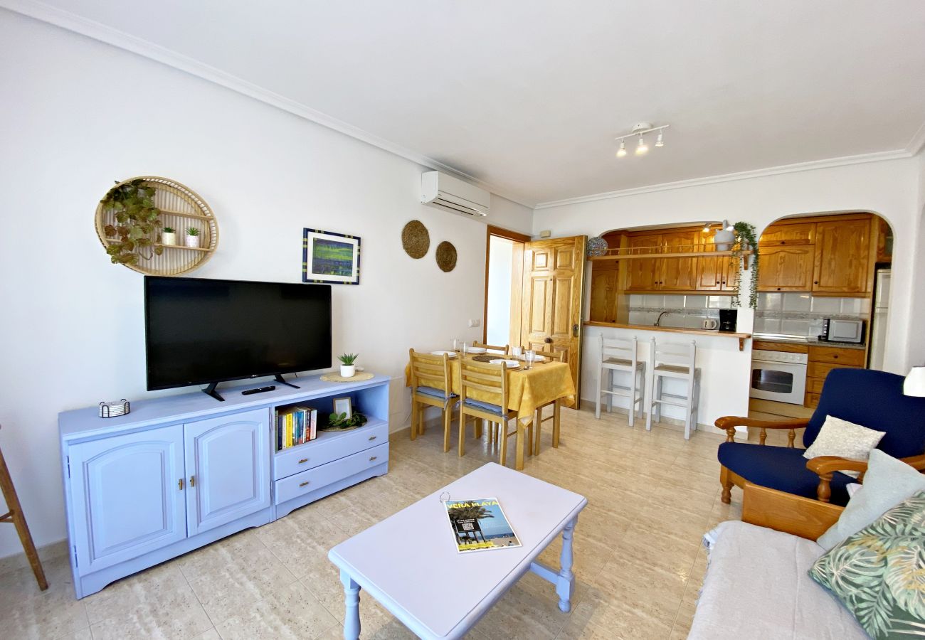 Ferienwohnung in Vera playa - Veramar 5 - Meerblick, 200M Strand, WLAN