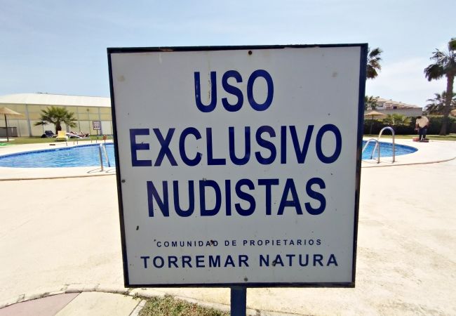 Ferienwohnung in Vera playa - Torremar Natura - FKK, Terrasse & beheiztes Hallenbad