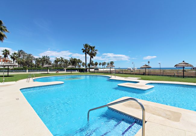 Ferienwohnung in Vera playa - Veramar 4 Penthouse - Am Strand, Meerblick, WiFi & Terrasse 