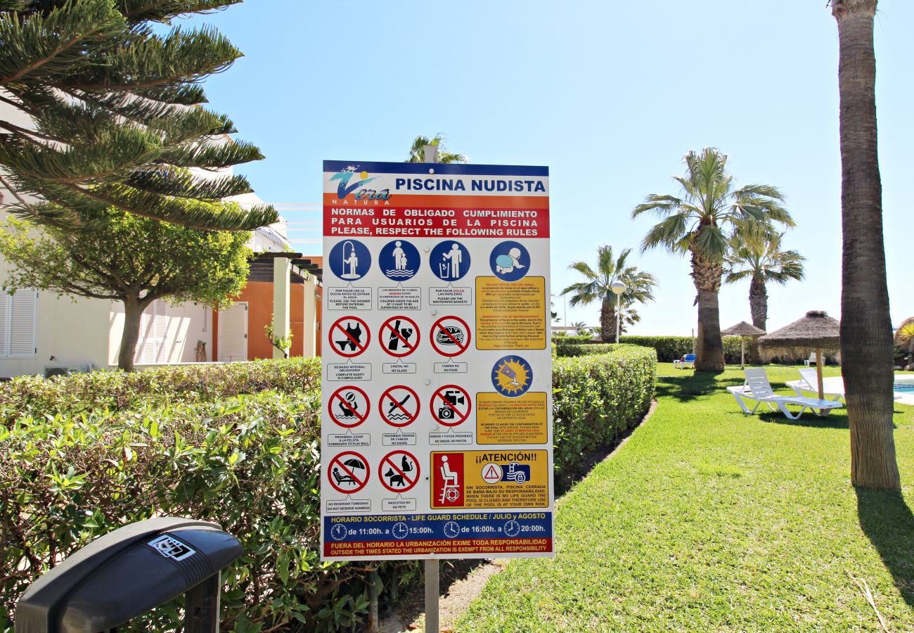 Ferienwohnung in Vera playa - VNT - FKK-Wohnung mit privatem Garten in Vera Playa