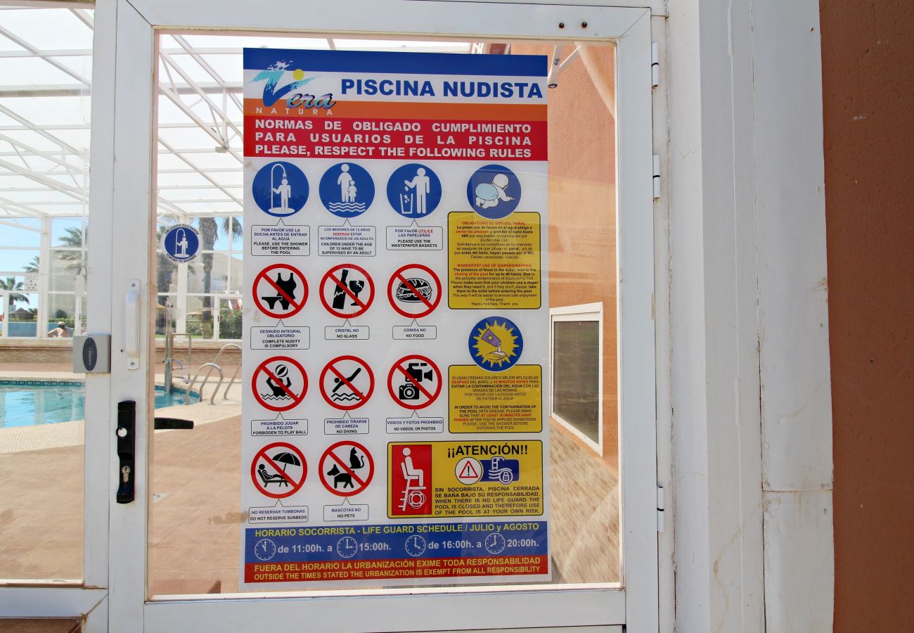 Ferienwohnung in Vera playa - VNT - FKK-Wohnung mit privatem Garten in Vera Playa