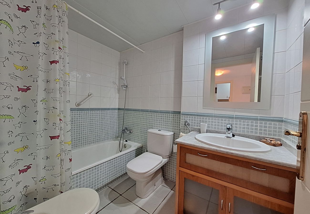 Ferienwohnung in Vera playa - JNV - Apartment am Strand mit privatem Garten