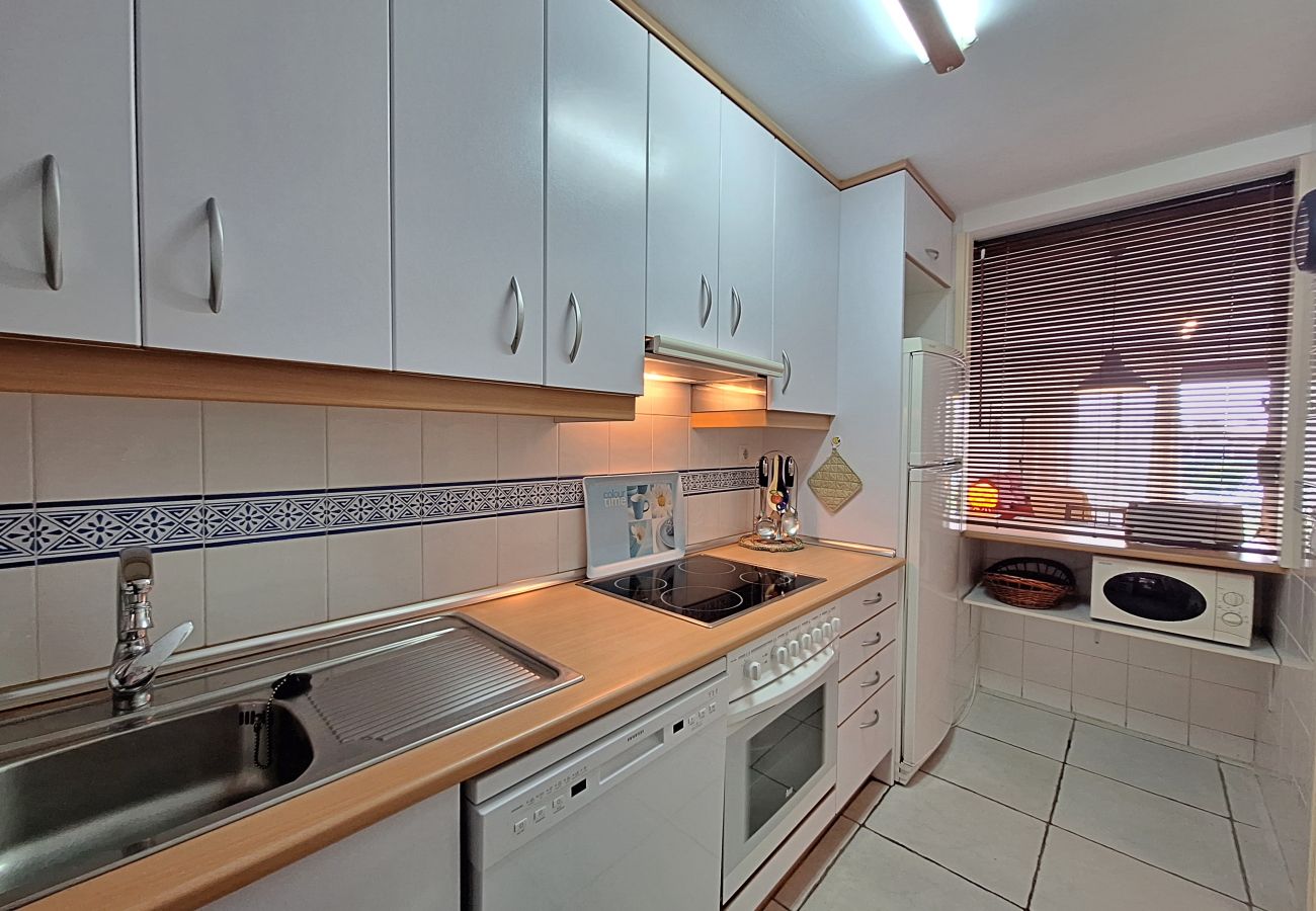 Ferienwohnung in Vera playa - JNV - Apartment am Strand mit privatem Garten