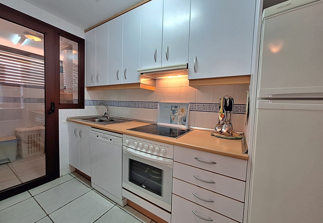 Ferienwohnung in Vera playa - JNV - Apartment am Strand mit privatem Garten