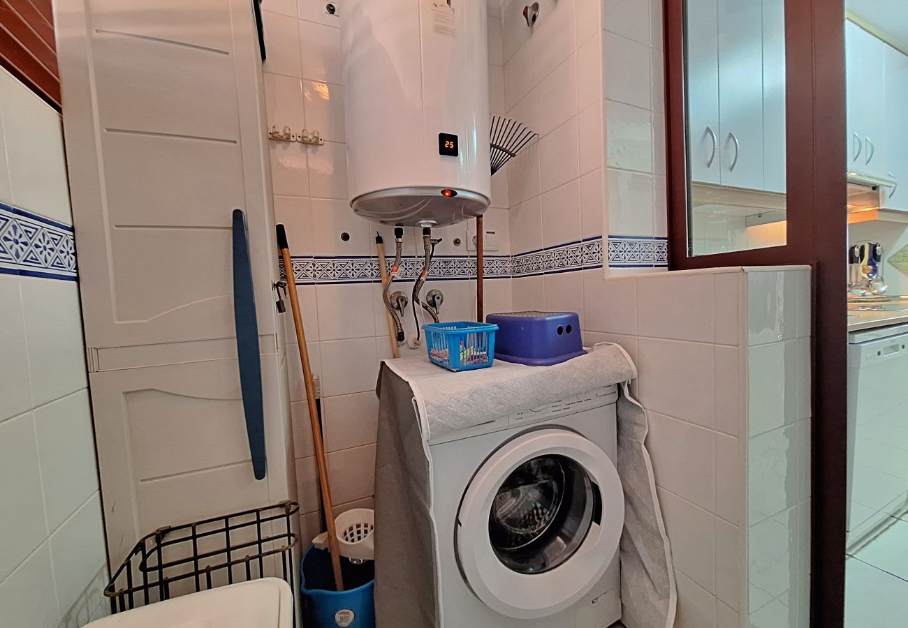 Ferienwohnung in Vera playa - JNV - Apartment am Strand mit privatem Garten