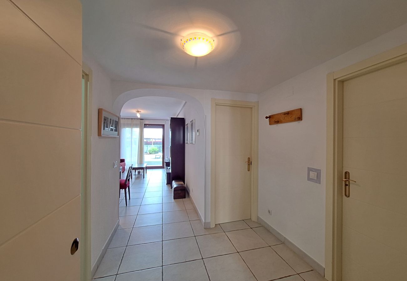Ferienwohnung in Vera playa - JNV - Apartment am Strand mit privatem Garten