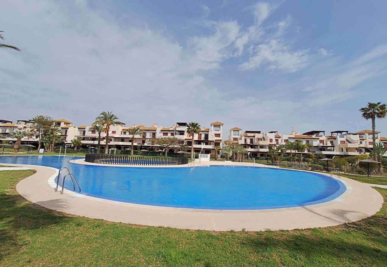 Ferienwohnung in Vera playa - JNV - Apartment am Strand mit privatem Garten