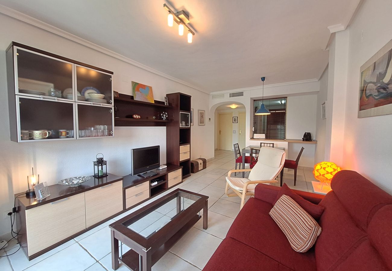 Ferienwohnung in Vera playa - JNV - Apartment am Strand mit privatem Garten