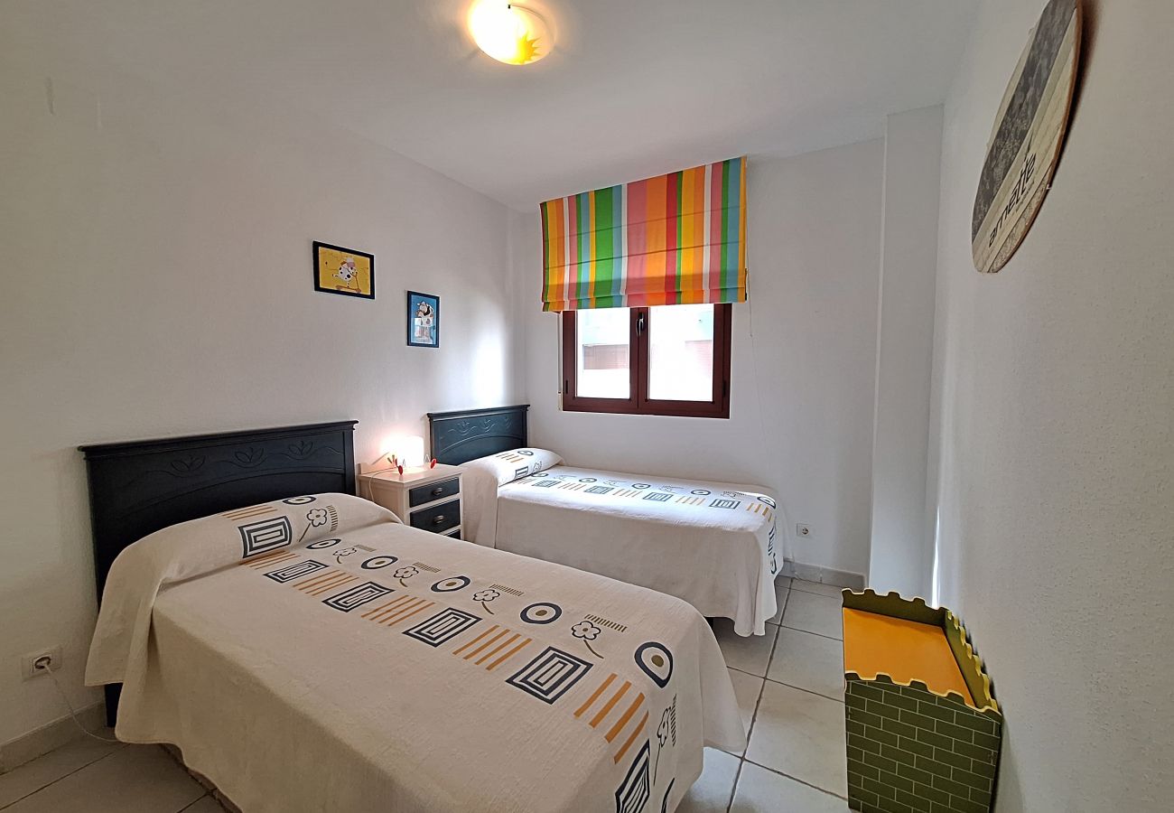 Ferienwohnung in Vera playa - JNV - Apartment am Strand mit privatem Garten