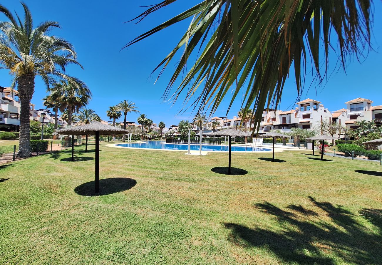 Ferienwohnung in Vera playa - JNV - Apartment am Strand mit privatem Garten