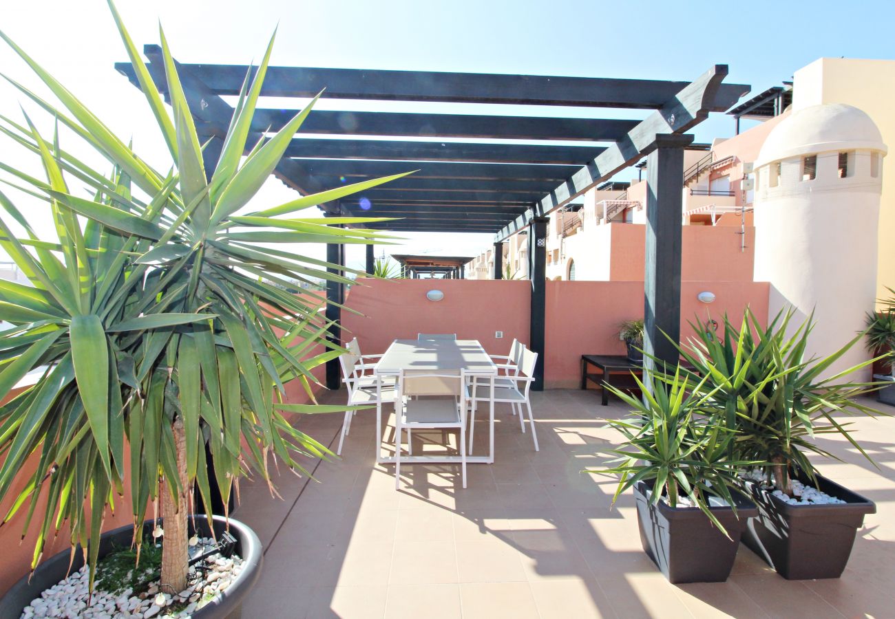 Appartement in Vera Playa - Paraíso de Vera Penthouse- 350 meter strand, WiFi & solarium