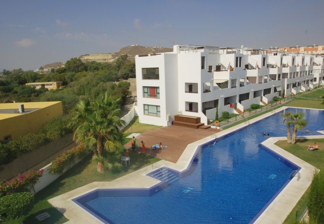 Apartamento en Vera playa - Alborada Ático - 150m playa, WiFi, solárium, vistas al mar