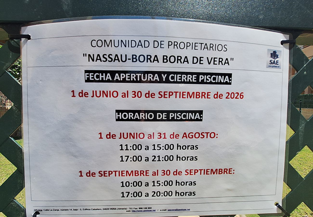 Apartamento en Vera playa - Nassau - Apartamento con terraza y piscina en Vera Playa